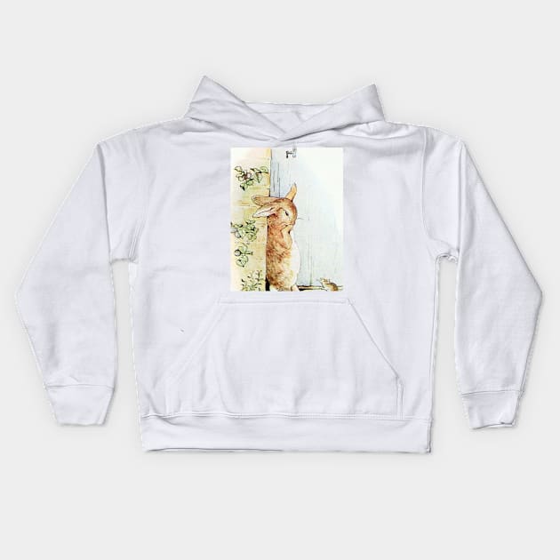 Peter Asks a Mouse the Way to the Gate - Beatrix Potter Kids Hoodie by forgottenbeauty